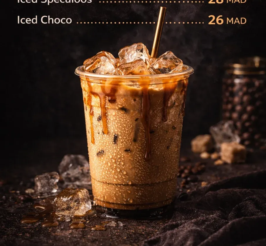Café helado en Rabat