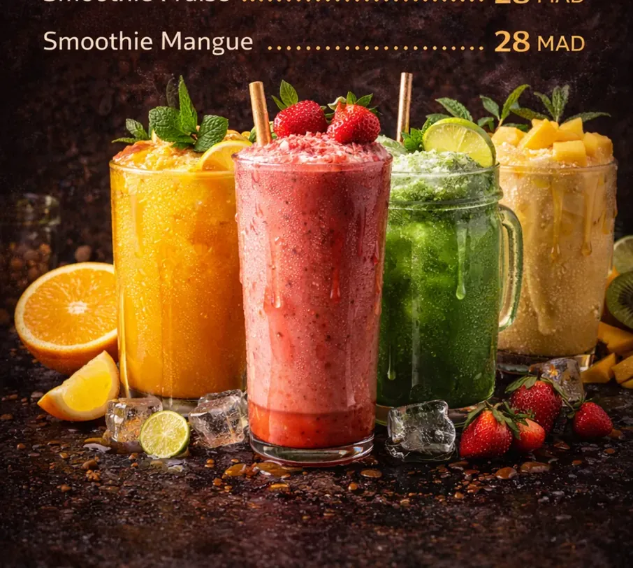 Zumos naturales y smoothies en Rabat